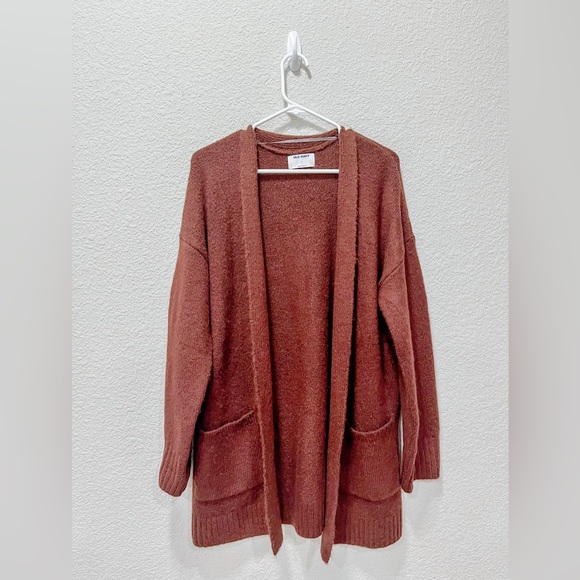 Old Navy Maroon Oversized knit cardigan | size XS - Picture 1 of 2
